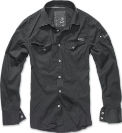 Army-Hemd, schwarz