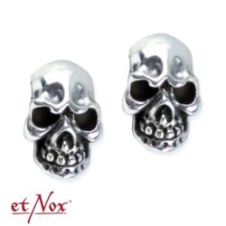 et-Nox Silberohrstecker "Evil Skull"
