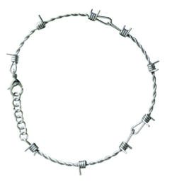 Edelstahl-Halskette "Stacheldraht"