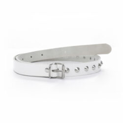 Spitz-Nietengürtel, 1reihig weiß
