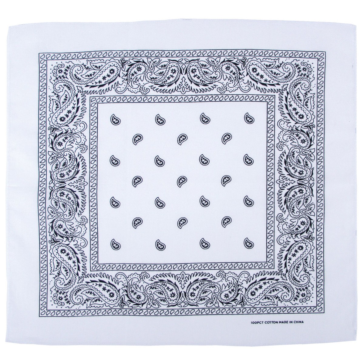 Bandana, weiß/schwarz