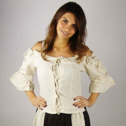 Mittelalter-Bluse "Prina", natur