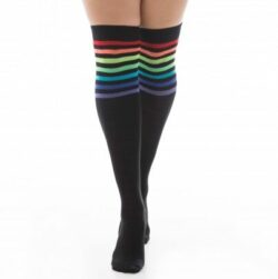 Overknee Socks, rainbow