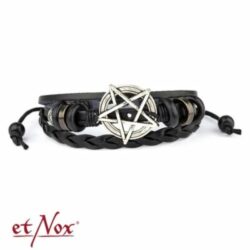 Armband Pentagramm & Leder