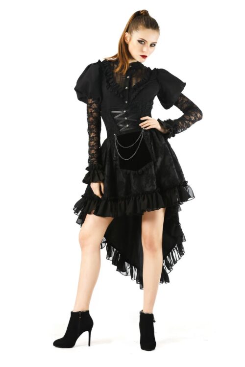 Miederrock "Gothic Queen", schwarz