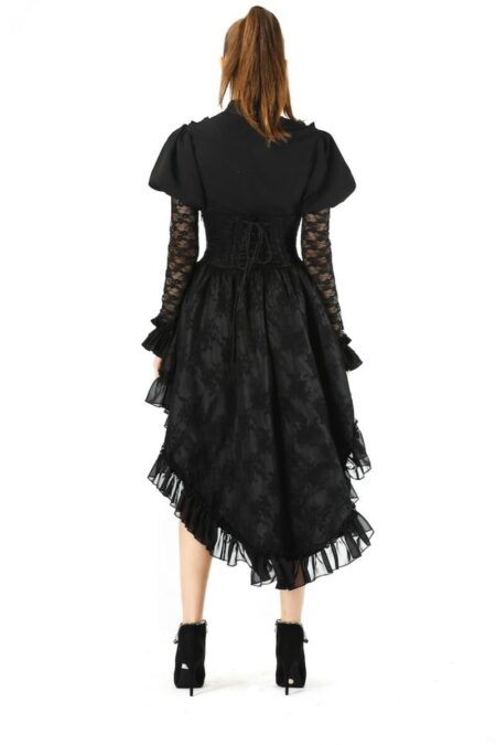 Miederrock "Gothic Queen", schwarz – Bild 3