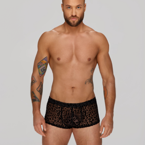 Mesh-Shorts, Leopard