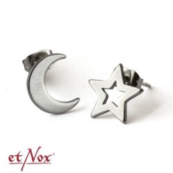 Edelstahl-Ohrstecker "Moon & Star"