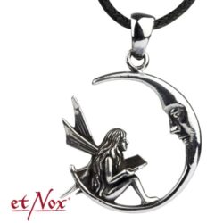 etNox Silberanhänger Elfe im Mond