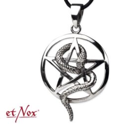 Silberanhänger "Schlangen-Pentagramm"