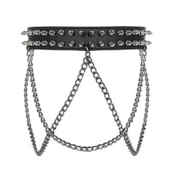 Killer-Nietengürtel, 2 reihig + Kette