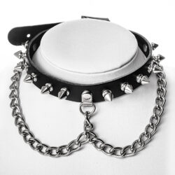 Killernieten-Choker mit Kette