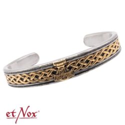 Edelstahl-Armreif Thors Hammer (Bronzefarben)