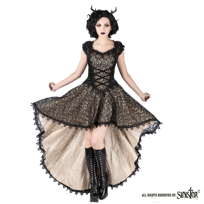 Gothic Queen Dress, ivory