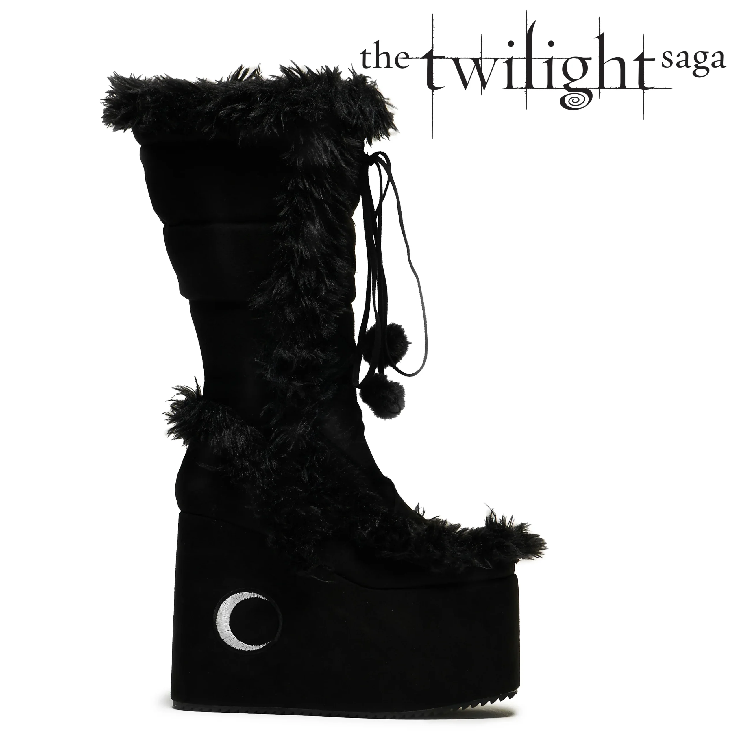 La Push Crescent Platform Faux Fur Boots