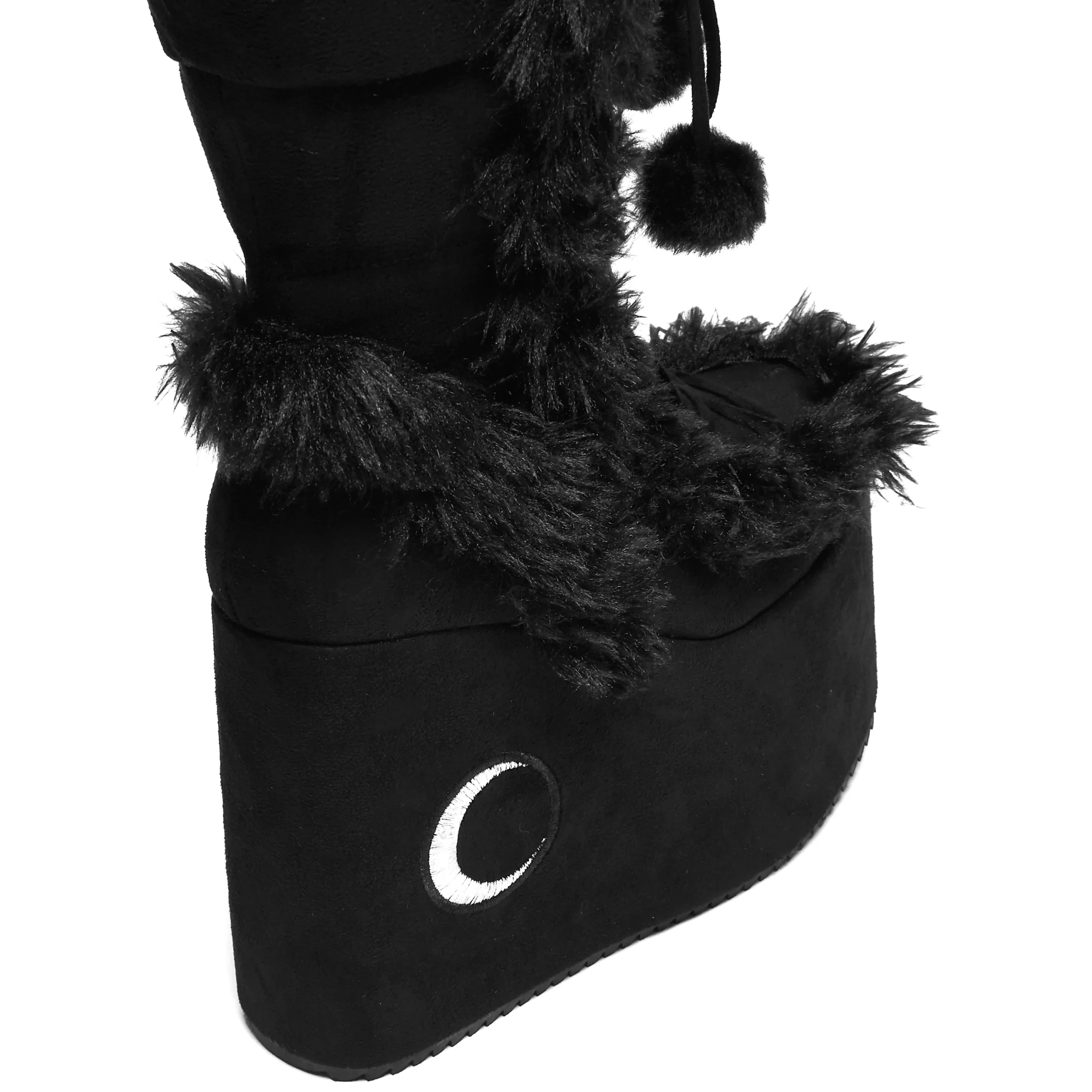 La Push Crescent Platform Faux Fur Boots – Bild 3
