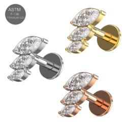 Titan Labret mit Triple Stone