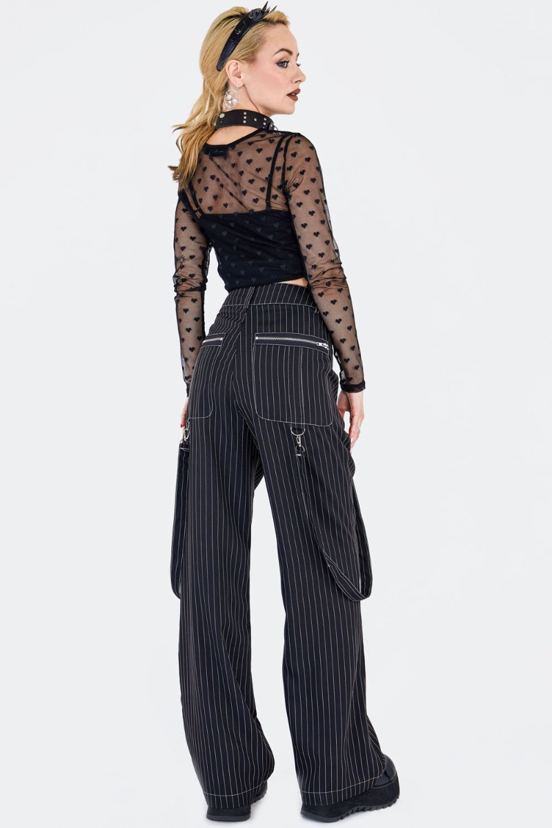 Pinstripe Cargo Style Trouser – Bild 2