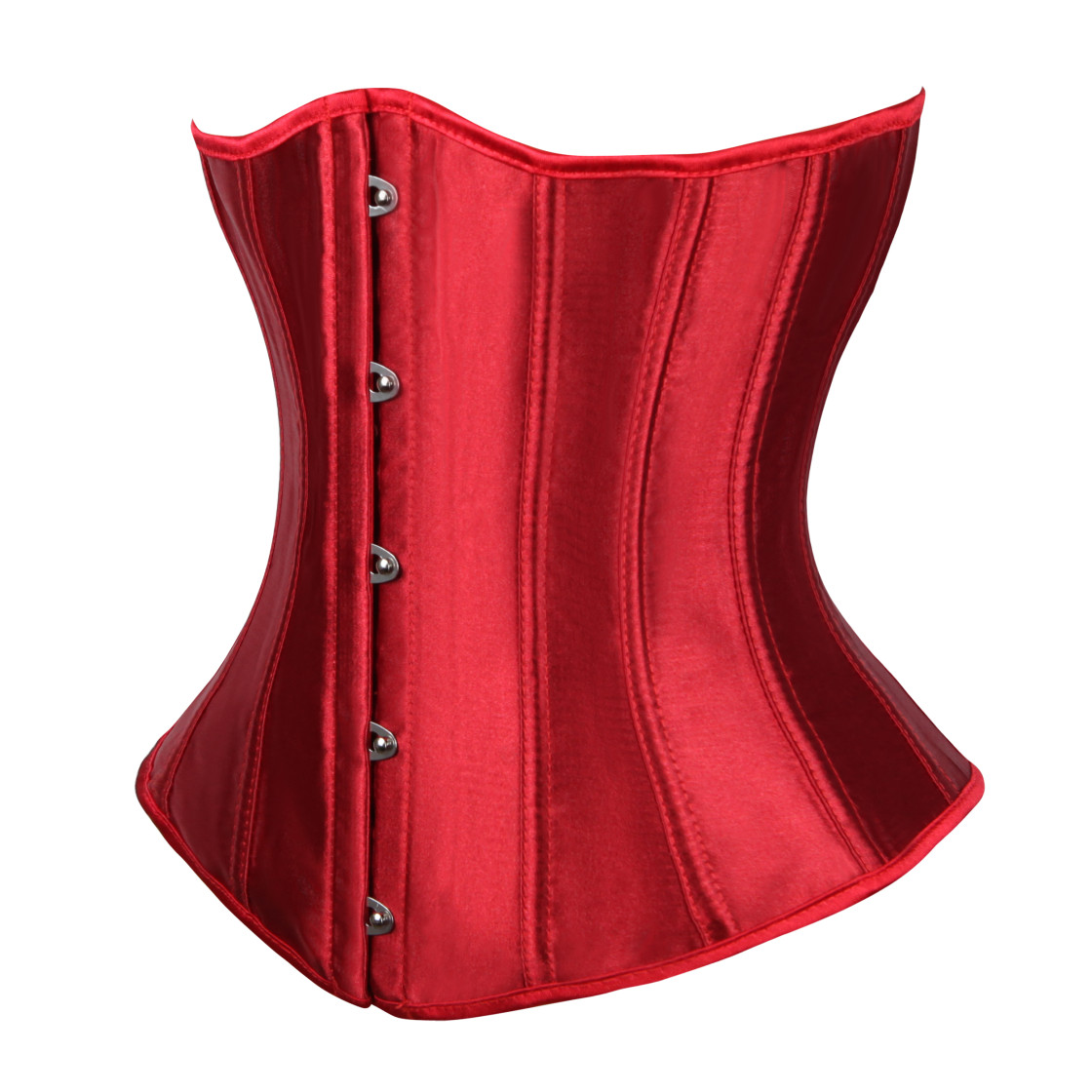 Softe Unterbrust-Corsage, rot – Bild 2