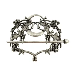 Haarschmuck "Bat Moon", silber
