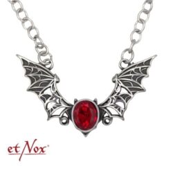 Edelstahl-Halskette "Red Bat"