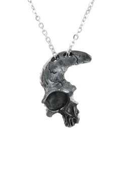 Edelstahl-Halskette "Half Skull"