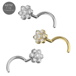 Titan Nasenstecker "Flower"