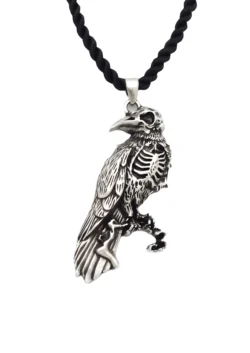 Edelstahl-Anhänger "Skeleton Crow"