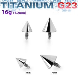 Titanaufsatz "Spitze" für Innengewinde