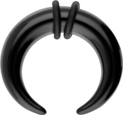 Dehnsichel, Acryl, Schwarz