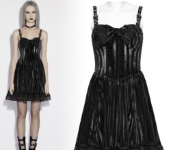 Marionette Black Velvet Dress