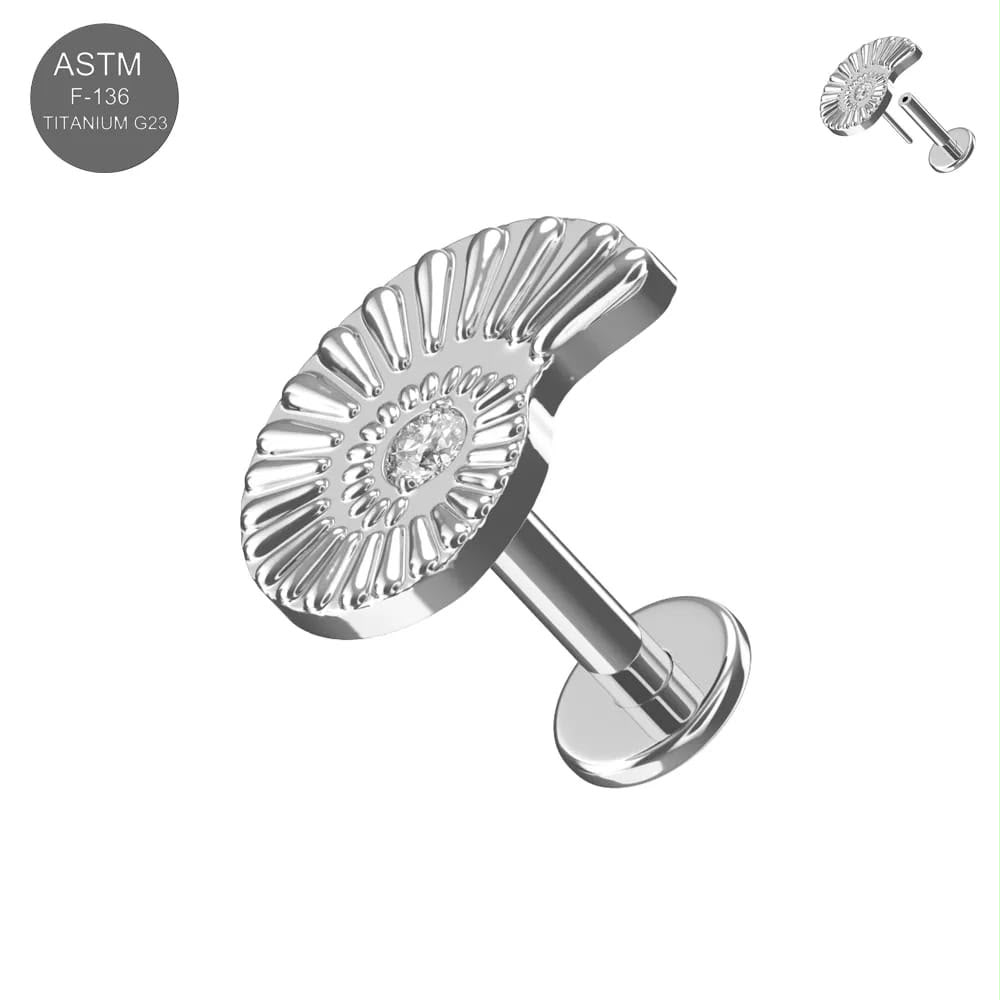 Piercingstecker "Nautilus", Titan – Bild 2