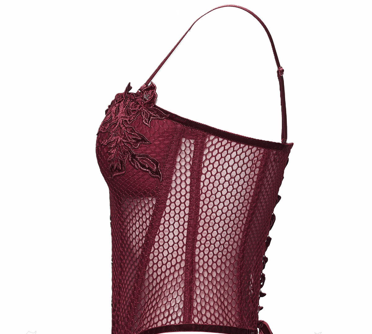Amuria Corsagen-Top, rot – Bild 2