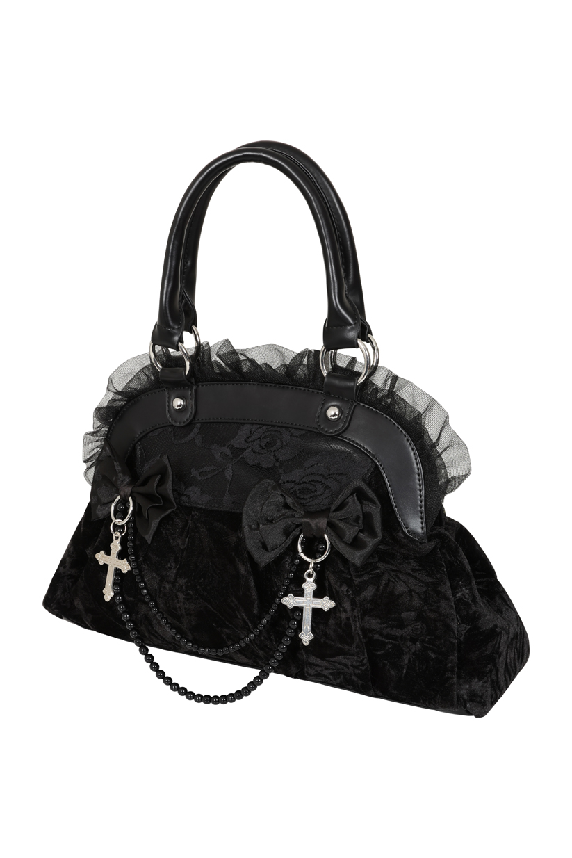 Handtasche "Sanctum Velvet", black – Bild 2