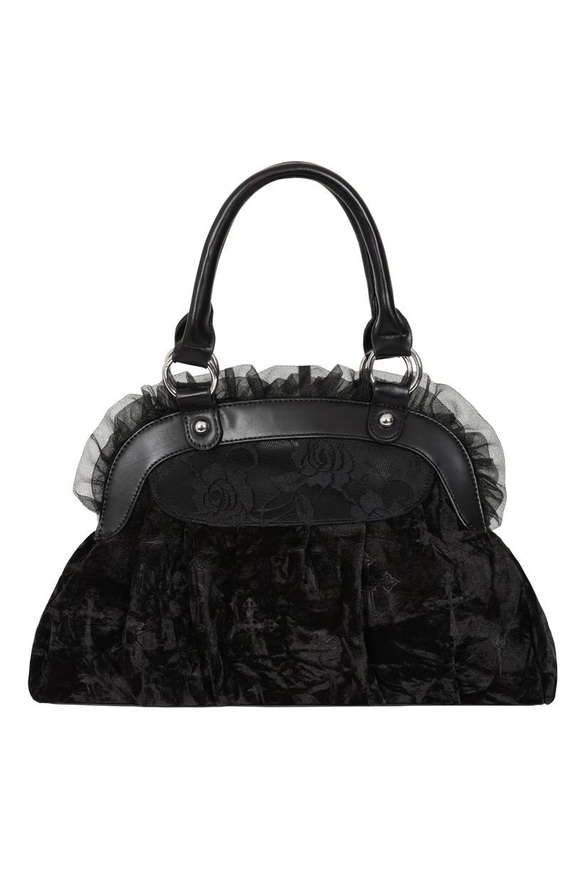 Handtasche "Sanctum Velvet", black – Bild 3